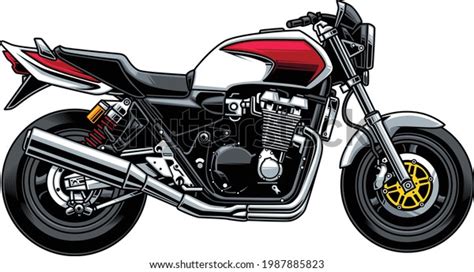 Draw Motorcycles Racers Biker Vector Illustration Stock Vector Royalty