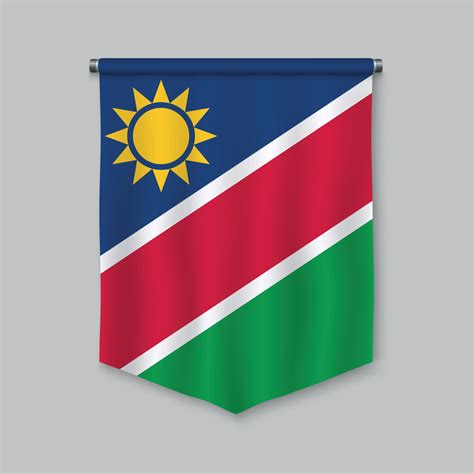 pennant with flag 10995014 Vector Art at Vecteezy