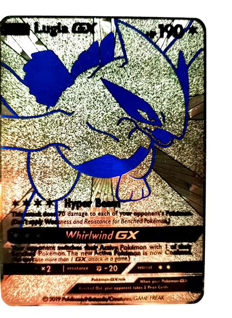 Gold Legendary Custom Pokemon Cards | Etsy