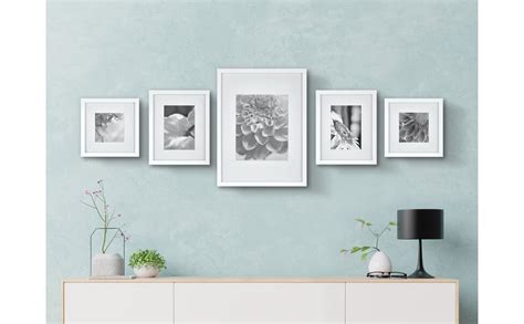 HOMIK Cornice Portafoto Bianca Con Elegante Design Classico 70 X 50 Cm