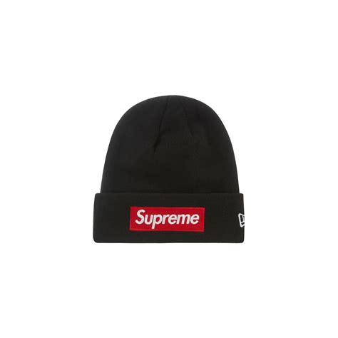 Supreme New Era Box Logo Beanie FW22 BlackSupreme New Era Box Logo