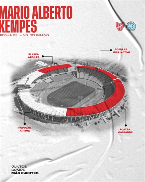 Instituto Acc On Twitter Ubicaciones Para El Partido En El Kempes