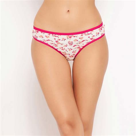 Buy Clovia Pack Of 2 Low Waist Floral Print Bikini Panty Multi Color