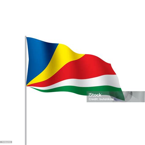 Ilustración De Bandera De Seychelles Ilustración Vectorial Y Más Vectores Libres De Derechos De