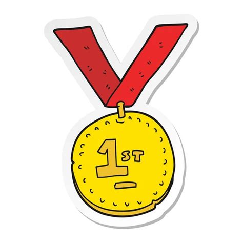 Cartoon First Place Medal Stock Vector By Lineartestpilot 96468342