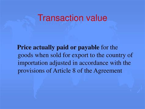 Ppt Wto Customs Valuation Agreement Powerpoint Presentation Free