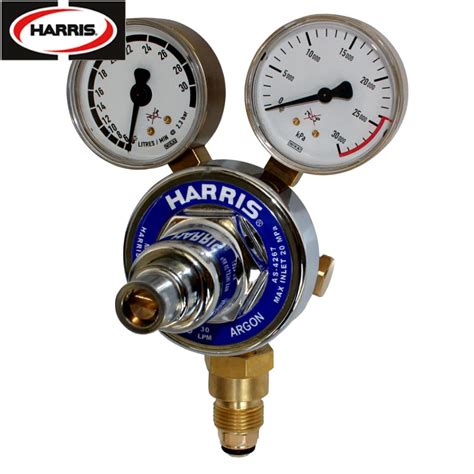 825ET30LAR21 Harris 825 Argon Flow Control Regulator Vertical Inlet 0