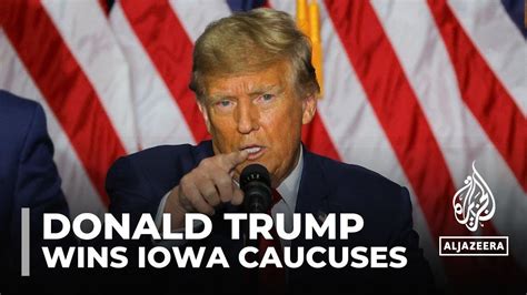 Trump Wins Iowa Caucuses Cementing Frontrunner One News Page Video