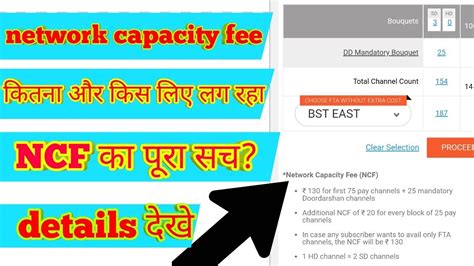 Network Capacity Fee Charged For Dth Videocon D H Dish Tv Tata Sky