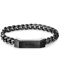 BOSS by HUGO BOSS Stainless Steel 24" Chain Necklace in Metallic for ...