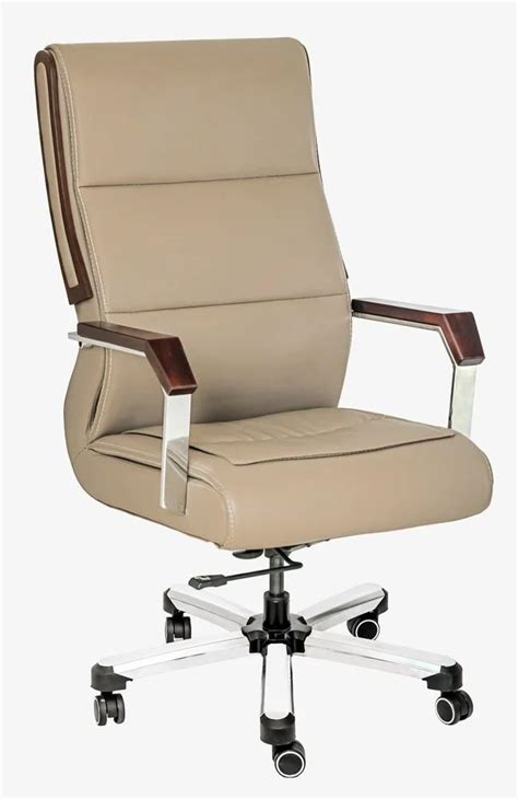 High Back Light Brown Revolving Leather Office Chair At Rs In