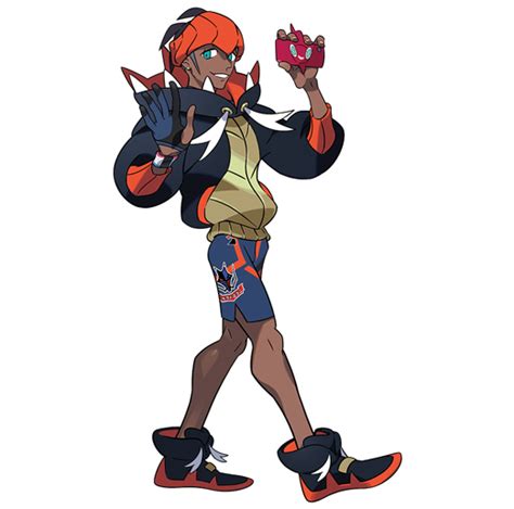 Official Artwork For Hammerlocke Gym Leader Raihan In Pokémon Sword And