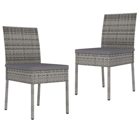 Mag Chaises De Salle Manger De Jardin Pcs R Sine Tress E Gris