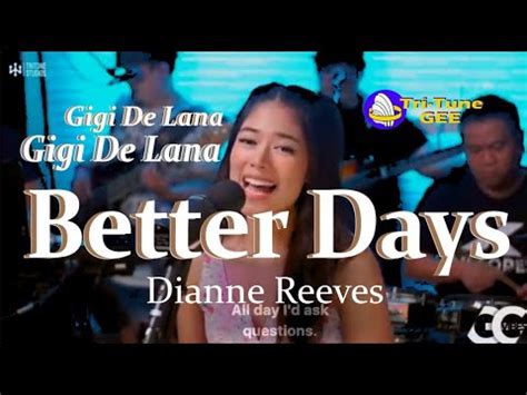 Tritone Studios Gigi De Lana Better Days Dianne Reeves Lyric