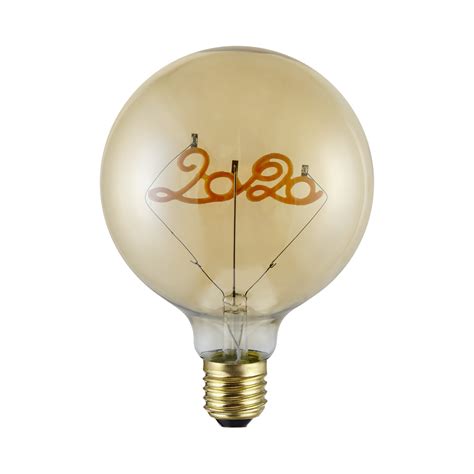 Round Spherical 630lm E27 2400k Edison G125 Led Filament Bulb