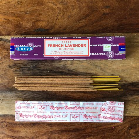 Satya French Lavender Incense Sticks Happy Buddha Uk