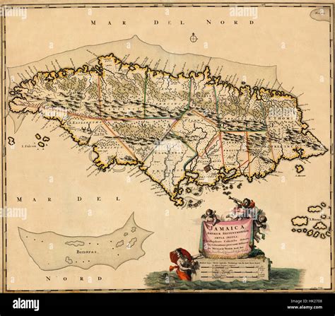 Old Map Of Jamaica Hi Res Stock Photography And Images Alamy