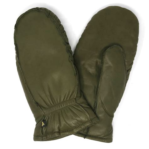 leather mitten  glove shaped interior