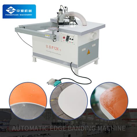 Pvc Mdf Plywood Trimmer Linear And Curved Manual Edge Banding Machine