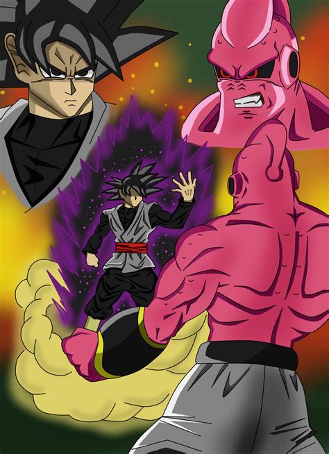 Goku Black Vs Super Boo By Caelblottaramos On Deviantart