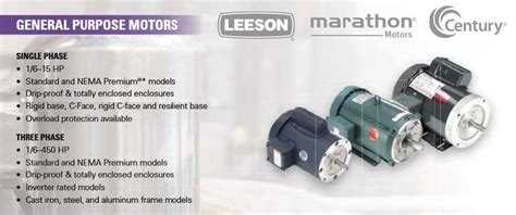 Leeson Motors 800 428 9347 Authorized Distributor