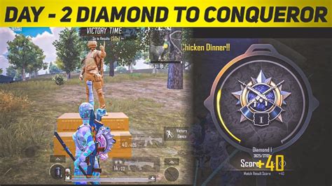 🇮🇳day 2 Diamond To Conqueror In Bgmi C5s15 😍 Solo Rank Push Tips