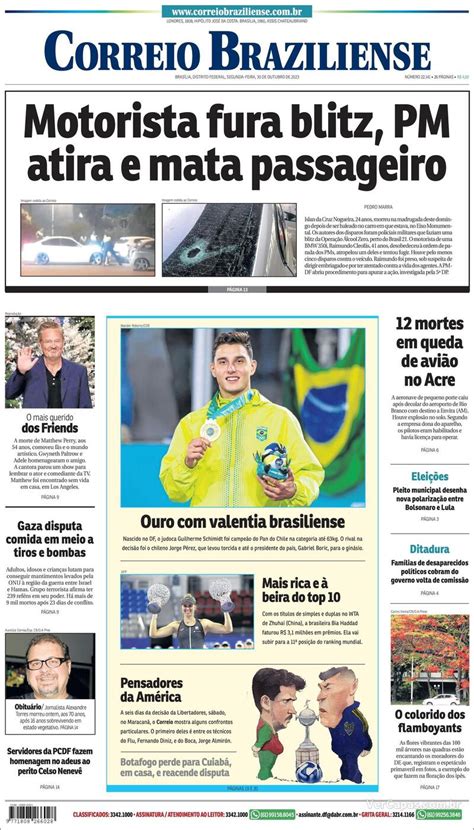 Capa Correio Braziliense Segunda 5 De Dezembro De 2022