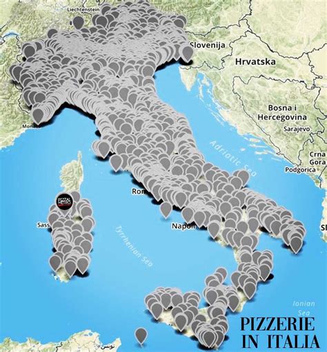 Map Of Pizzerias In Italy Odd Stuff Magazine