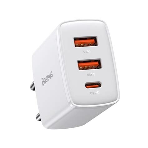 تسوق Baseus 30W USB C PD Fast Charger 1 Port Type C and Dual Port QC3 0