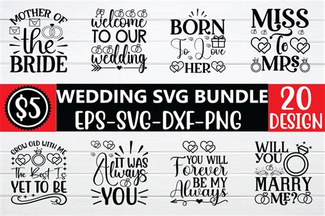 Wedding Svg Bundle Bundle · Creative Fabrica