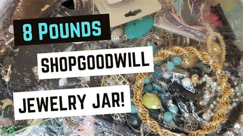 Shop Goodwill Jewelry Jar Unboxing Jewelry Sale Youtube