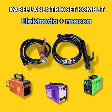 Jual Tang Las Listrik Set Kabel Dan Konektor Stang Elektroda Massa