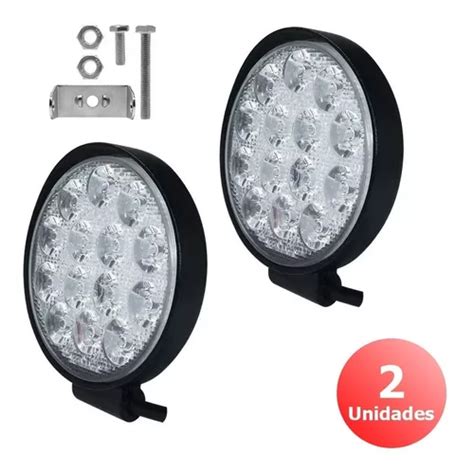 Kit Farol De Milha Led Redondo W V V Carro Jeep Mercadolivre