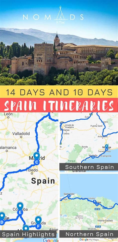 7, 10 and 14 Days Spain Itinerary. (Download in PDF for FREE) | Spain ...