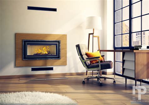 D Visualization Interior Design Fireplaces On Behance