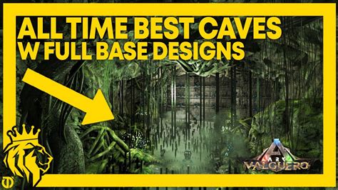 TOP 3 All Time BEST CAVES W Full Base Designs On Valguero ARK