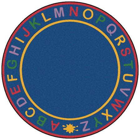 Carpets for Kids Alphabet Classroom Circle Time Rug, 6' Round | – SupplyMe