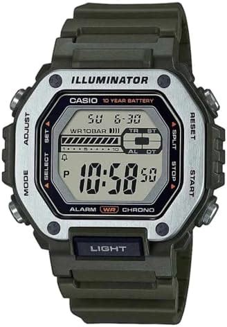 Casio Men S Digital Quartz Watch With Plastic Strap Mwd H Avef