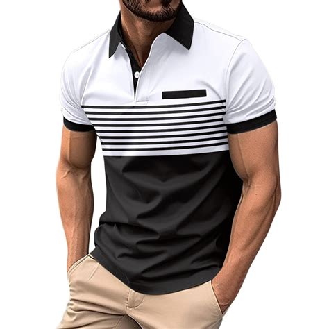 Adviicd Mens Knit Polo Shirts Short Sleeve Golf Shirts Button Down