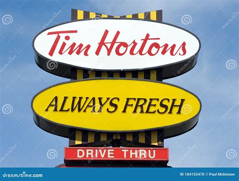 Iconic Tim Hortons Sign in Canada Editorial Image - Image of fresh, horton: 184155470