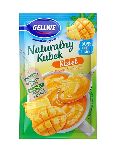 Naturalny Kubek Smak Mango Ananas Gellwe