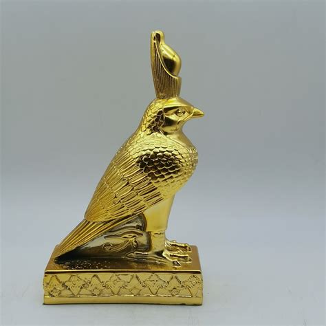 Horus Falcon Figure Wearing Double Crown Of Egypt Pschent Etsy