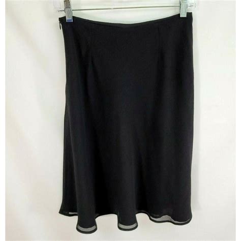 Ralph Ralph Lauren Size 6 Black Skirt Lined Side Zip Depop