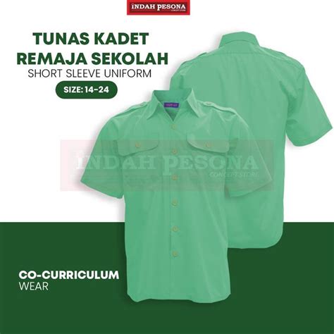 BAJU UNIFORM TUNAS KADET REMAJA SEKOLAH LENGAN PENDEK Boy Scout Shirt