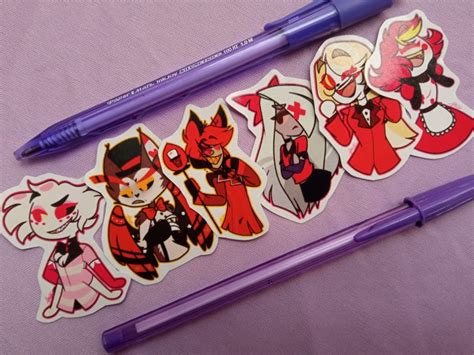 Hazbin Hotel Stickers Hazbin Hotel Stickers Etsy