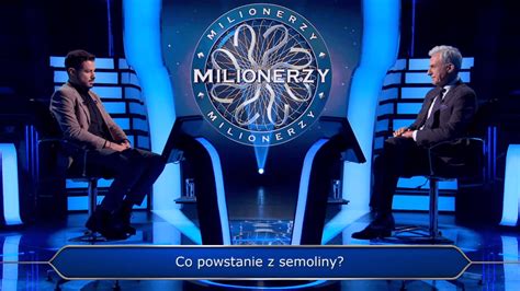 Milionerzy Co Powstaje Z Semoliny Uczestnika A Zatka O