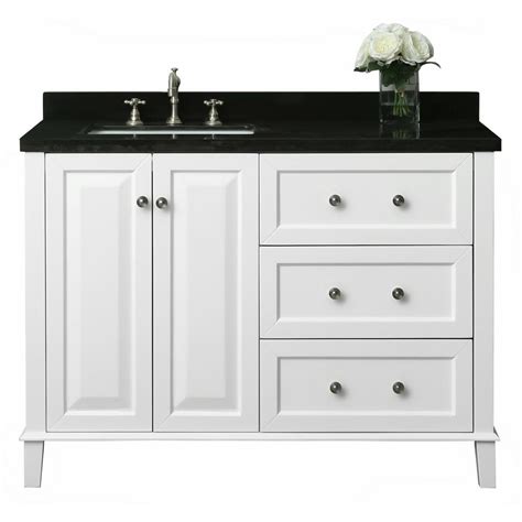 48 Bathroom Vanity Top With Right Offset Sink