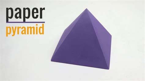 How to make paper pyramid origami pyramid easy – Artofit