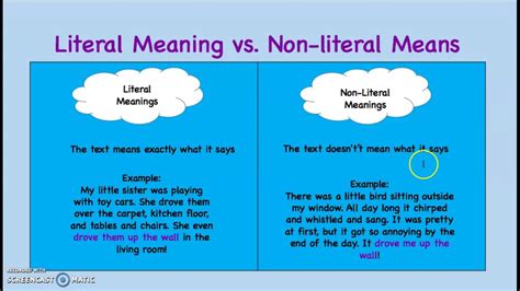 Non Literal And Literal Examples