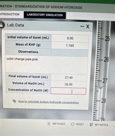 Solved How To Calculate Sodium Hydroxide Concentration